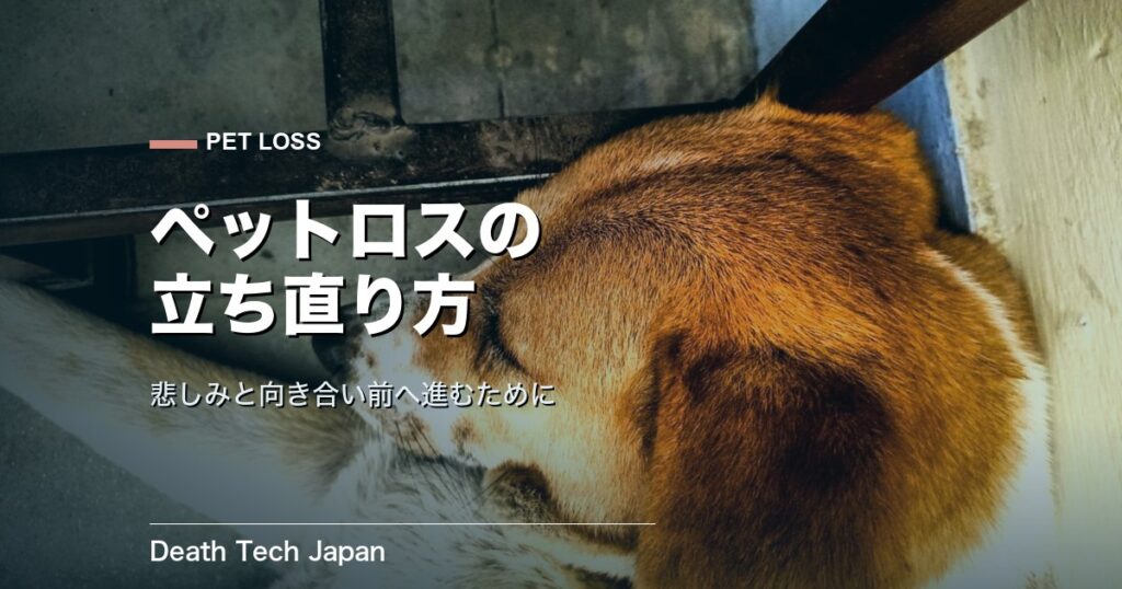 ペットロスの立ち直り方｜つらい悲しみと向き合う具体的な方法